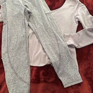 Balance collection Light purple Athletic Leggings Long Sleeve Top outfit M